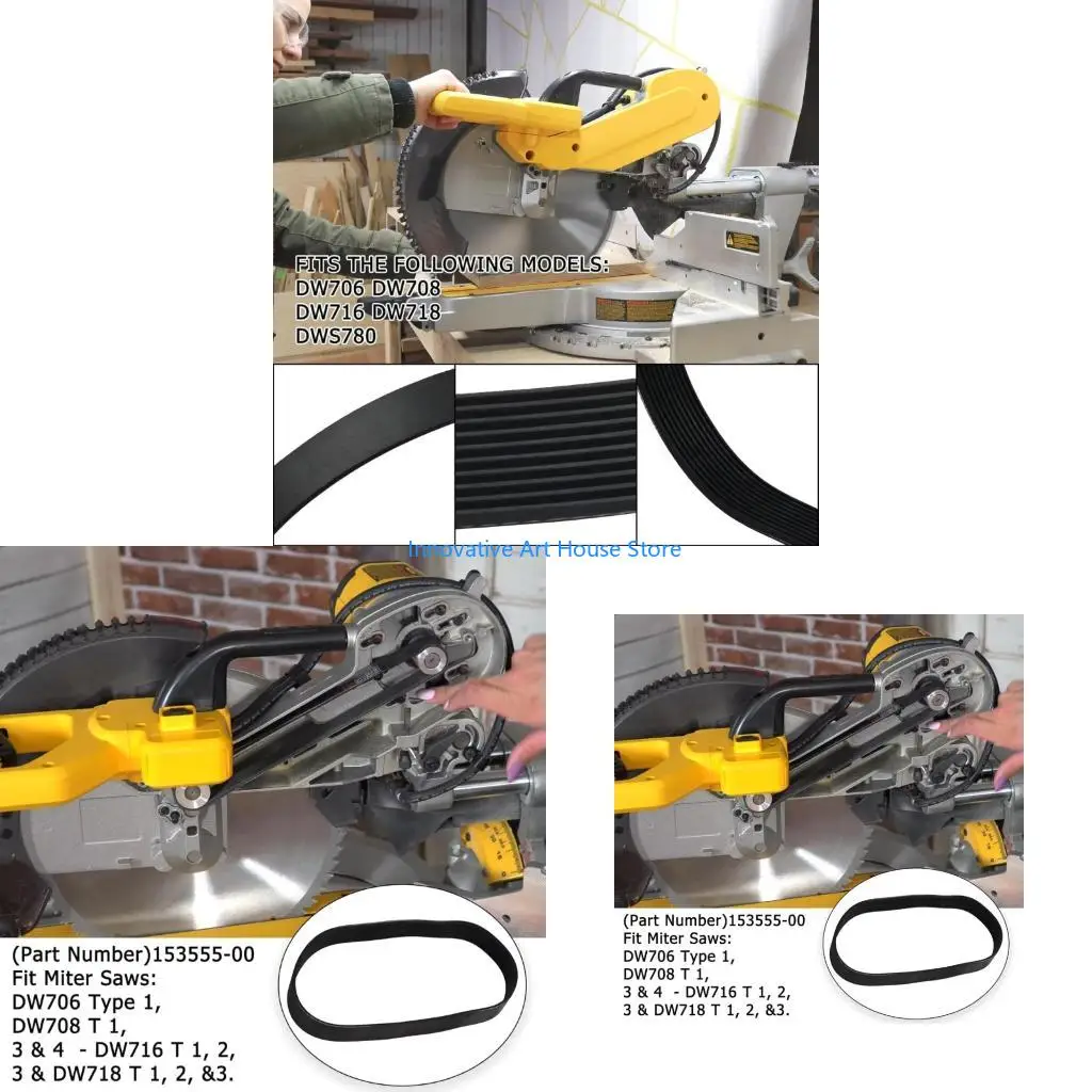 E1PC Cutting Sawer Transmission Belt Reinforced Rubber 153555-00 Belt For Longevity
E1PC Cutting Sawer Transmission Belt Reinforced Rubber 153555-00 Belt For Longevity