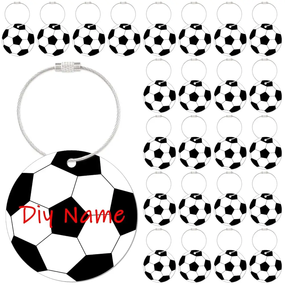 Free Shipping24 Pcs Soccer Luggage Tags for Suitcase Soccer Keychain with Metal Ring 2.76in Travel Suitcase Labels PVC Name Id D
Free Shipping24 Pcs Soccer Luggage Tags for Suitcase Soccer Keychain with Metal Ring 2.76in Travel Suitcase Labels PVC Name Id D
