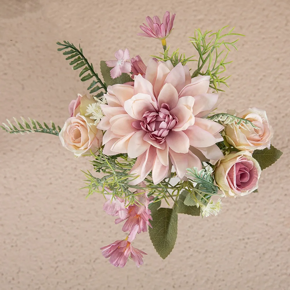 Luxury Artificial Dahlia Rose Flowers Plastic Elegant Simulation Dahlia Flower Realistic Fake Flowers For Home Garden Decor
Luxury Artificial Dahlia Rose Flowers Plastic Elegant Simulation Dahlia Flower Realistic Fake Flowers For Home Garden Decor