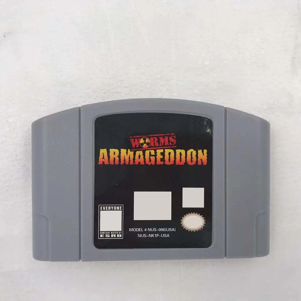 N64 Game Card Worms-Armageddon US Version/n64 Game
N64 Game Card Worms-Armageddon US Version/n64 Game