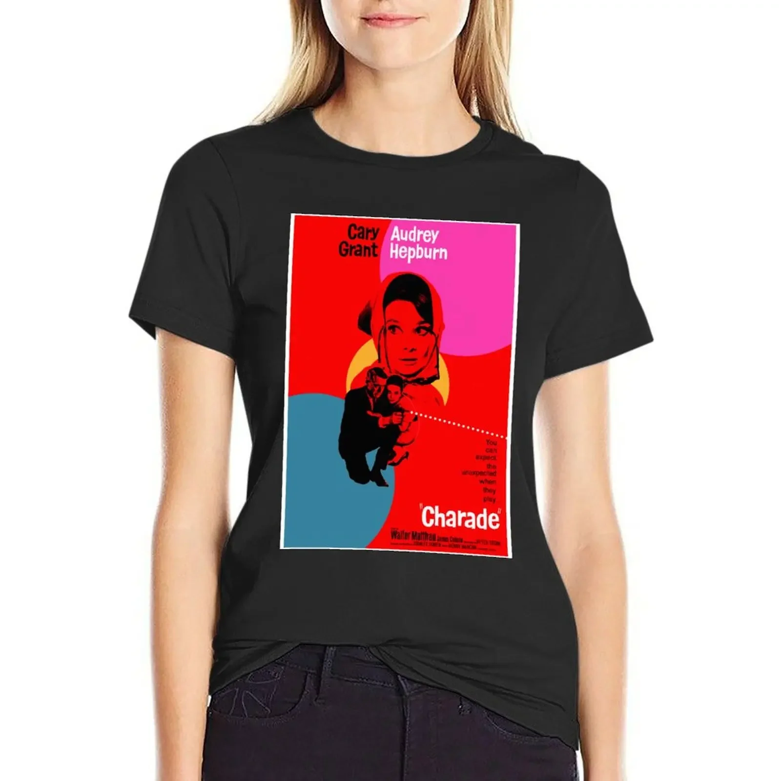 Charade (1963) - Movie poster design T-Shirt female customs design your own sublime cute clothes funny t shirts for Women
Charade (1963) - Movie poster design T-Shirt female customs design your own sublime cute clothes funny t shirts for Women