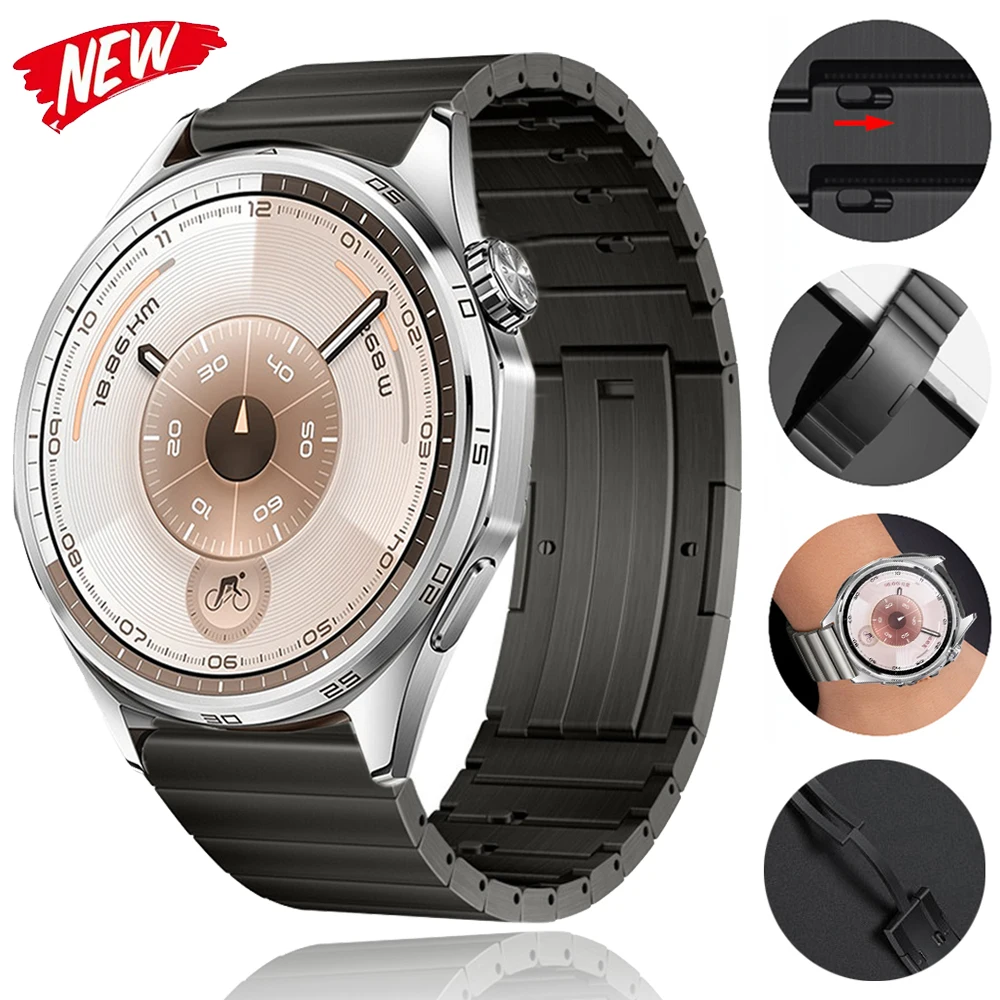22mm Metal Titanium Strap for Huawei Watch GT4/GT5/GT6 Pro 46mm Quick Release Wristband for Huawei Watch 5 4 3 Pro 46mm Bracelet
22mm Metal Titanium Strap for Huawei Watch GT4/GT5/GT6 Pro 46mm Quick Release Wristband for Huawei Watch 5 4 3 Pro 46mm Bracelet