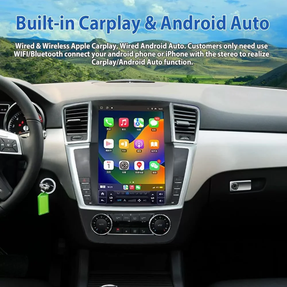Android Wireless CarPlay For Mercedes Benz ML W166 GL X166 ML300 ML350 ML400 ML550 GL350 GL400 2012-2015 Multimedia Player Radio
Android Wireless CarPlay For Mercedes Benz ML W166 GL X166 ML300 ML350 ML400 ML550 GL350 GL400 2012-2015 Multimedia Player Radio
