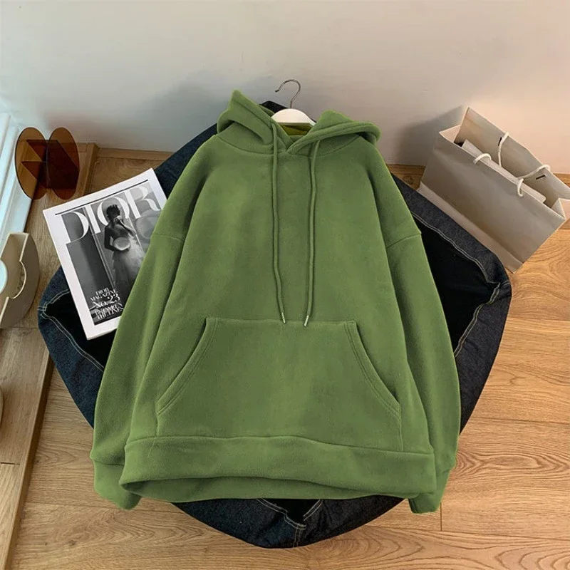 Hoodies Women Cozy Thick Winter Baggy Long Sleeve Korean Style Warm Casual Clothing Streetwear Draw String Fashion Hooded Design
Hoodies Women Cozy Thick Winter Baggy Long Sleeve Korean Style Warm Casual Clothing Streetwear Draw String Fashion Hooded Design
