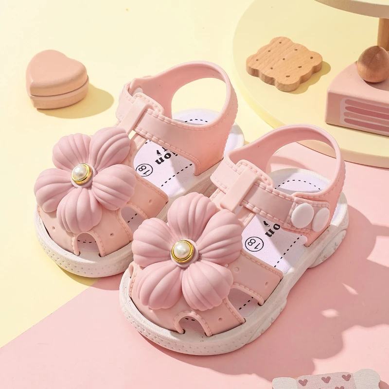 Girls' Sandals 2026 Fashionable, Comfortable, Soft Spring/Summer Baotou Sandals Cute Flower Princess Versatile Flat Shoes
Girls' Sandals 2026 Fashionable, Comfortable, Soft Spring/Summer Baotou Sandals Cute Flower Princess Versatile Flat Shoes