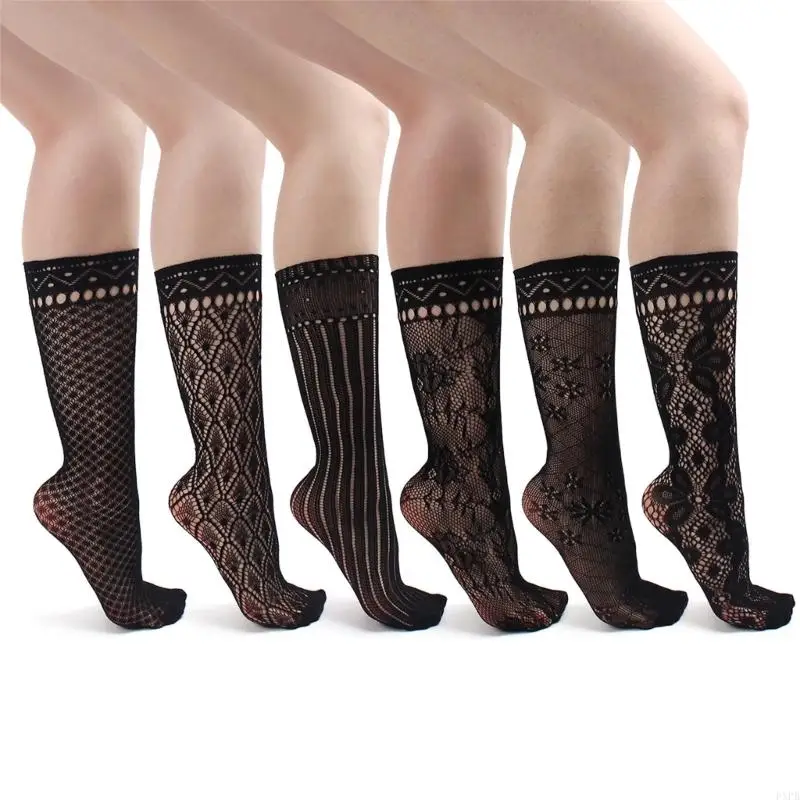 PXPB Japanese Styles Fishnet Mesh Stockings with Hollowout Geometric Pattern and Breathable Nylon Fabric Middle Calf Socks
PXPB Japanese Styles Fishnet Mesh Stockings with Hollowout Geometric Pattern and Breathable Nylon Fabric Middle Calf Socks