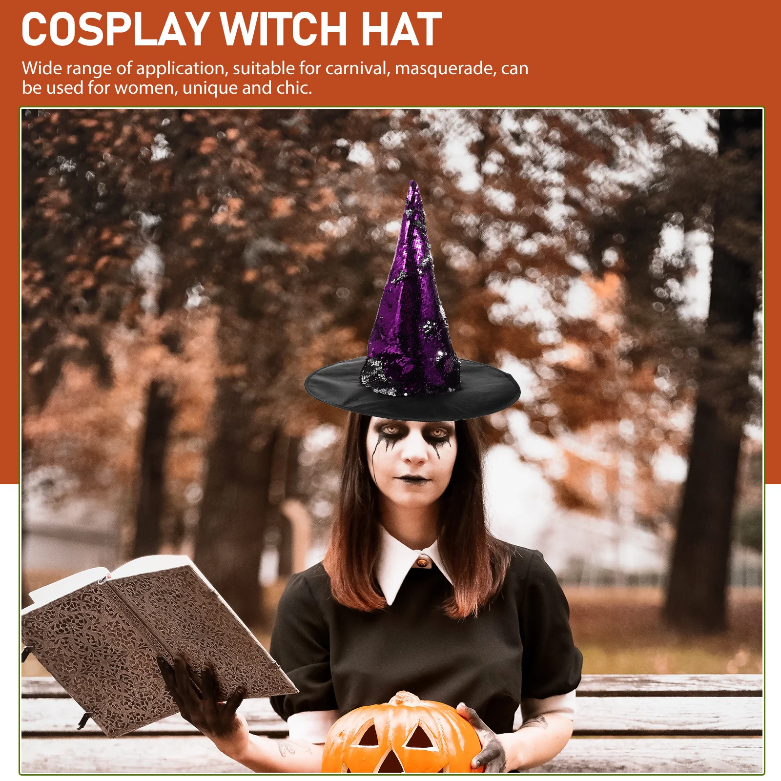 Glow Sequin Witch Hat For Women Halloween Party Cosplay Masquerade Dress-Up Costume Accessory Decorative Glitter Hat
Glow Sequin Witch Hat For Women Halloween Party Cosplay Masquerade Dress-Up Costume Accessory Decorative Glitter Hat