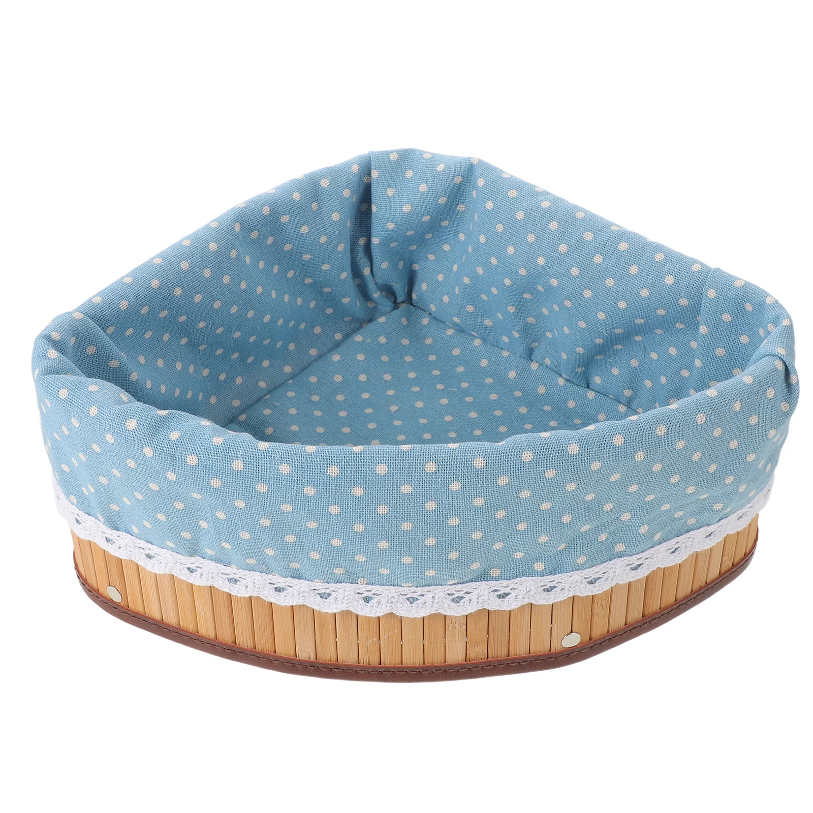 Triangle Storage Basket Fan Shaped Bamboo Organizer Bin For Corner Shelf Space Saving Wall Mounted Nursery Basket -
Triangle Storage Basket Fan Shaped Bamboo Organizer Bin For Corner Shelf Space Saving Wall Mounted Nursery Basket -