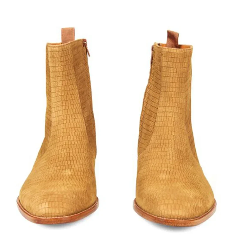 Luxury Handmade Men's Boots Autumn Gold Genuine Leather Boots Men Fashion Male Cowboy Boots, Big Sizes 38-46!
Luxury Handmade Men's Boots Autumn Gold Genuine Leather Boots Men Fashion Male Cowboy Boots, Big Sizes 38-46!