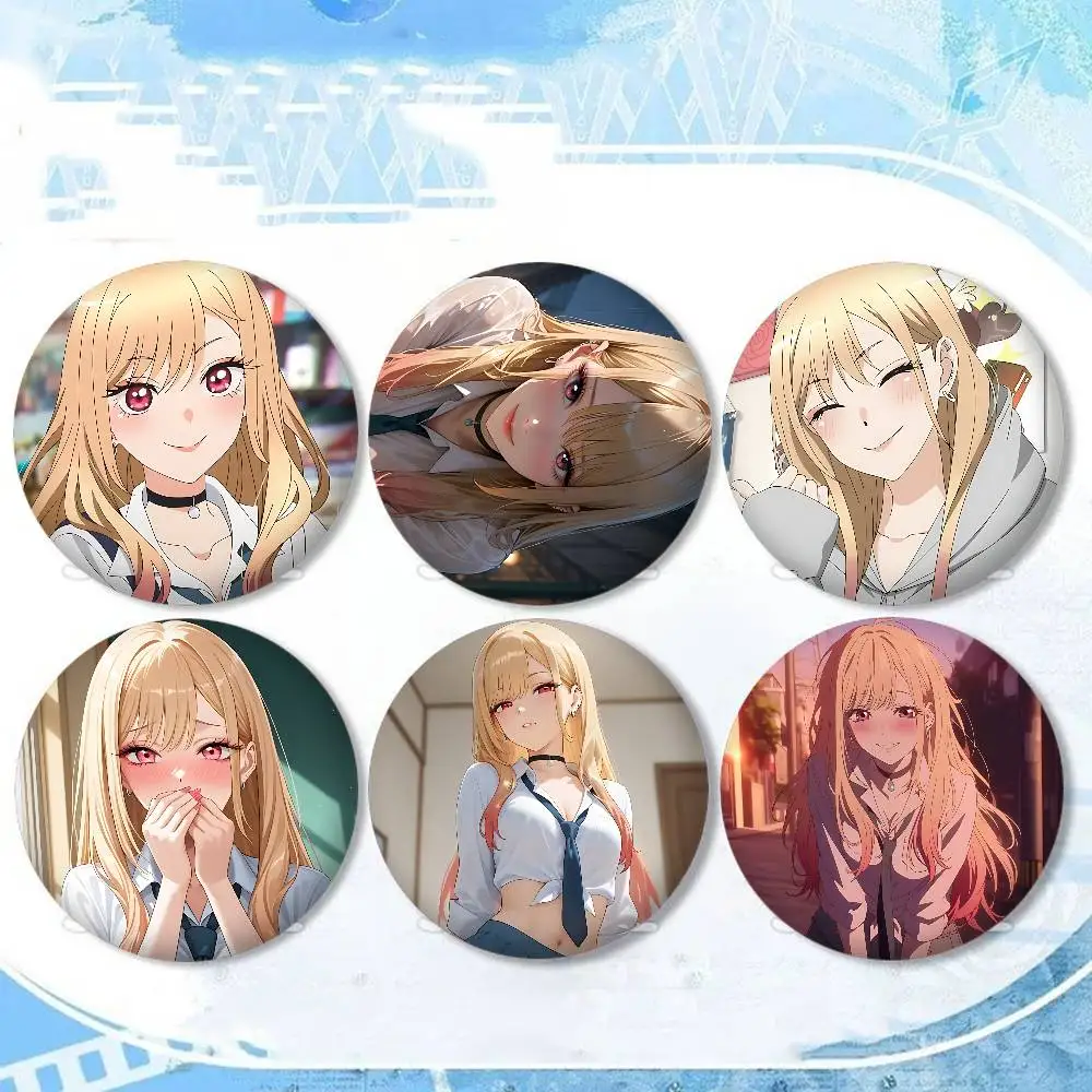 Anime Characters M-Marin Kitagawa Badges Round Cartoon Brooches Handmade Pins For Backpack Jewelry Accessories Gifts
Anime Characters M-Marin Kitagawa Badges Round Cartoon Brooches Handmade Pins For Backpack Jewelry Accessories Gifts
