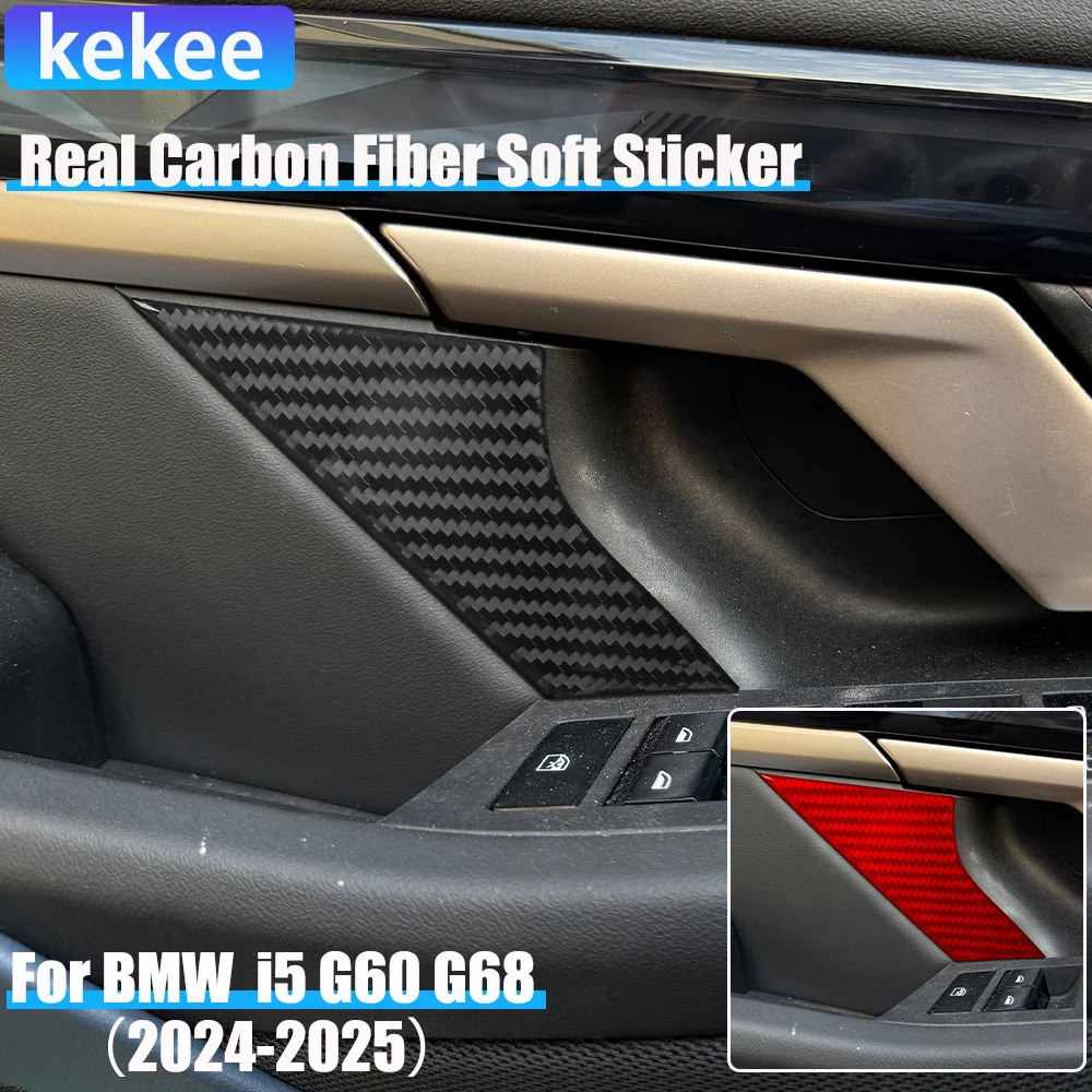 Real Carbon Fiber Car Accessories Door Handle Decorative Trim Cover Soft Sticker For BMW 5 Series i5 G60/G68 BEV 2024 2025
Real Carbon Fiber Car Accessories Door Handle Decorative Trim Cover Soft Sticker For BMW 5 Series i5 G60/G68 BEV 2024 2025