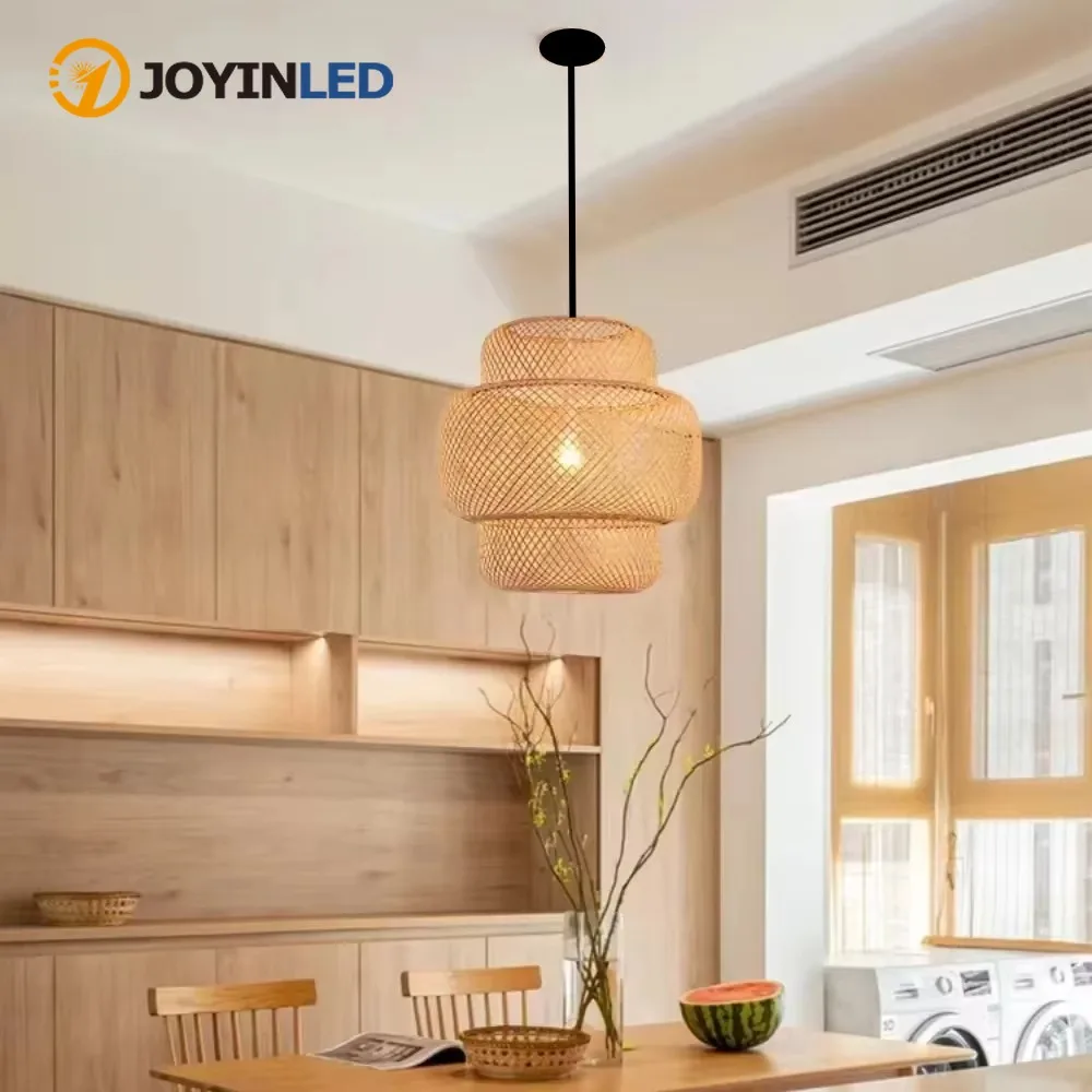 Modern Restaurant Decoration Bamboo Lantern Woven Bamboo Chandelier Southeast Asian Creative Handmade Bamboo Pendant Lighting
Modern Restaurant Decoration Bamboo Lantern Woven Bamboo Chandelier Southeast Asian Creative Handmade Bamboo Pendant Lighting