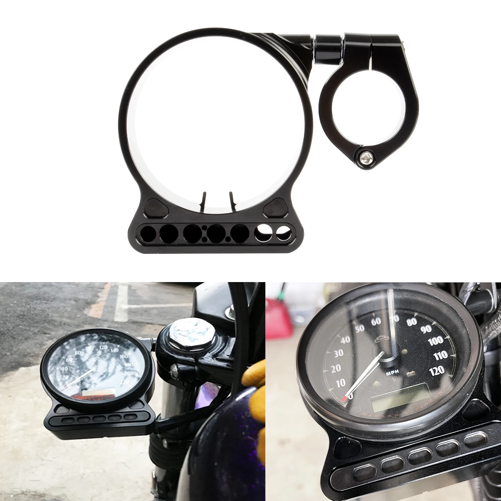 Motorcycle Speedometer Relocation Bracket Cover Side Mount Speedometer Instrument Housing for Harley Sportster 883 XL1200 883
Motorcycle Speedometer Relocation Bracket Cover Side Mount Speedometer Instrument Housing for Harley Sportster 883 XL1200 883
