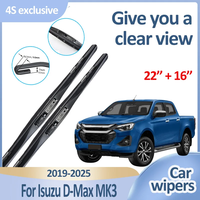 Car Front Wiper Blades For Isuzu D Max Mk3 T30 Pickup Truck 2019-2025 Windscreen Windshield Windows Brushes Washer Accessories
Car Front Wiper Blades For Isuzu D Max Mk3 T30 Pickup Truck 2019-2025 Windscreen Windshield Windows Brushes Washer Accessories