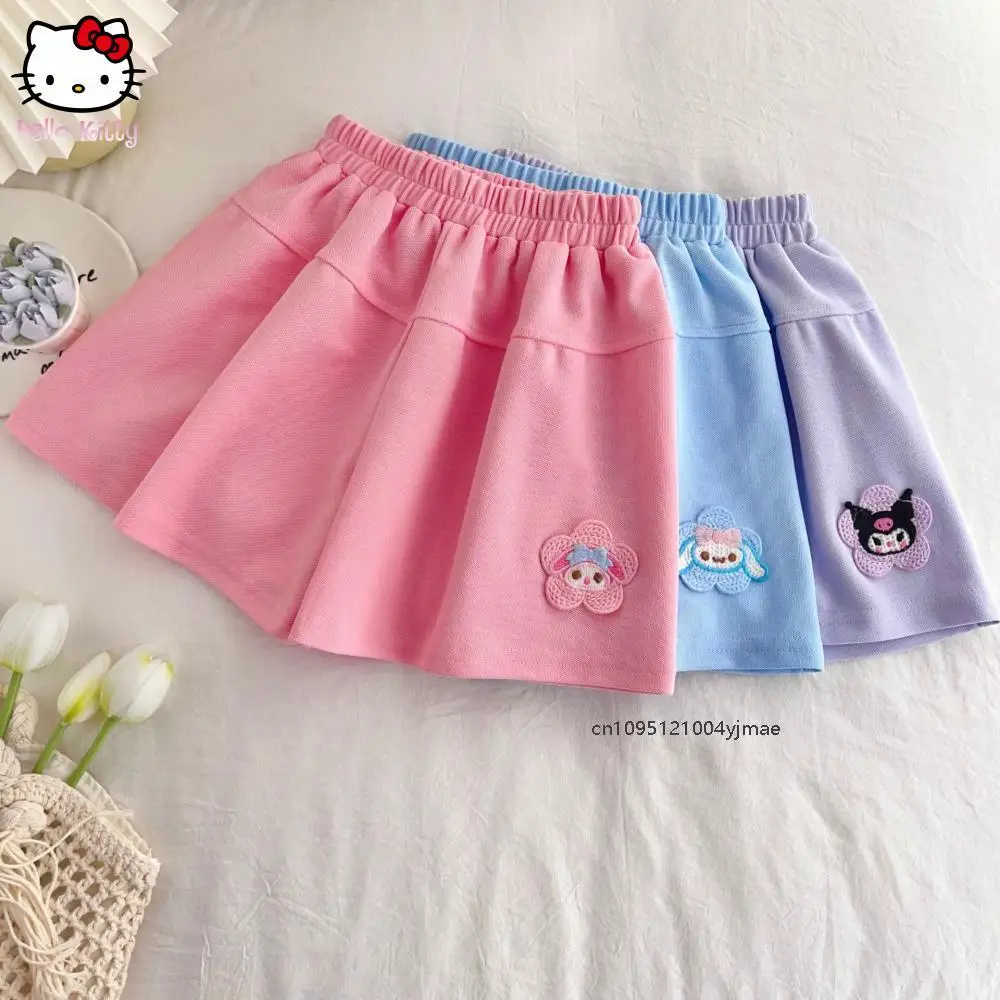 Cartoon Kawaii Cinnamoroll Kuromi Melody Children T-Shirt Girl Kawaii Anime Sanrio Japanese Shorts Top Print Short Sleeve Shorts
Cartoon Kawaii Cinnamoroll Kuromi Melody Children T-Shirt Girl Kawaii Anime Sanrio Japanese Shorts Top Print Short Sleeve Shorts