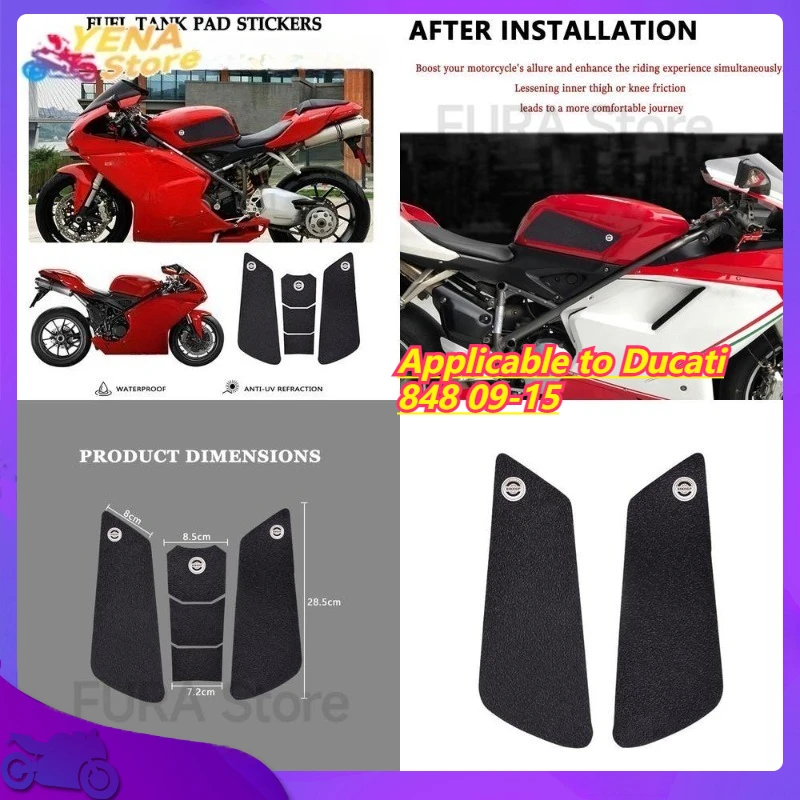 Applicable to Ducati 848 09-15 Motorcycle Tank Stickers Fishbone Anti Slip Protection Side Tank Decals
Applicable to Ducati 848 09-15 Motorcycle Tank Stickers Fishbone Anti Slip Protection Side Tank Decals