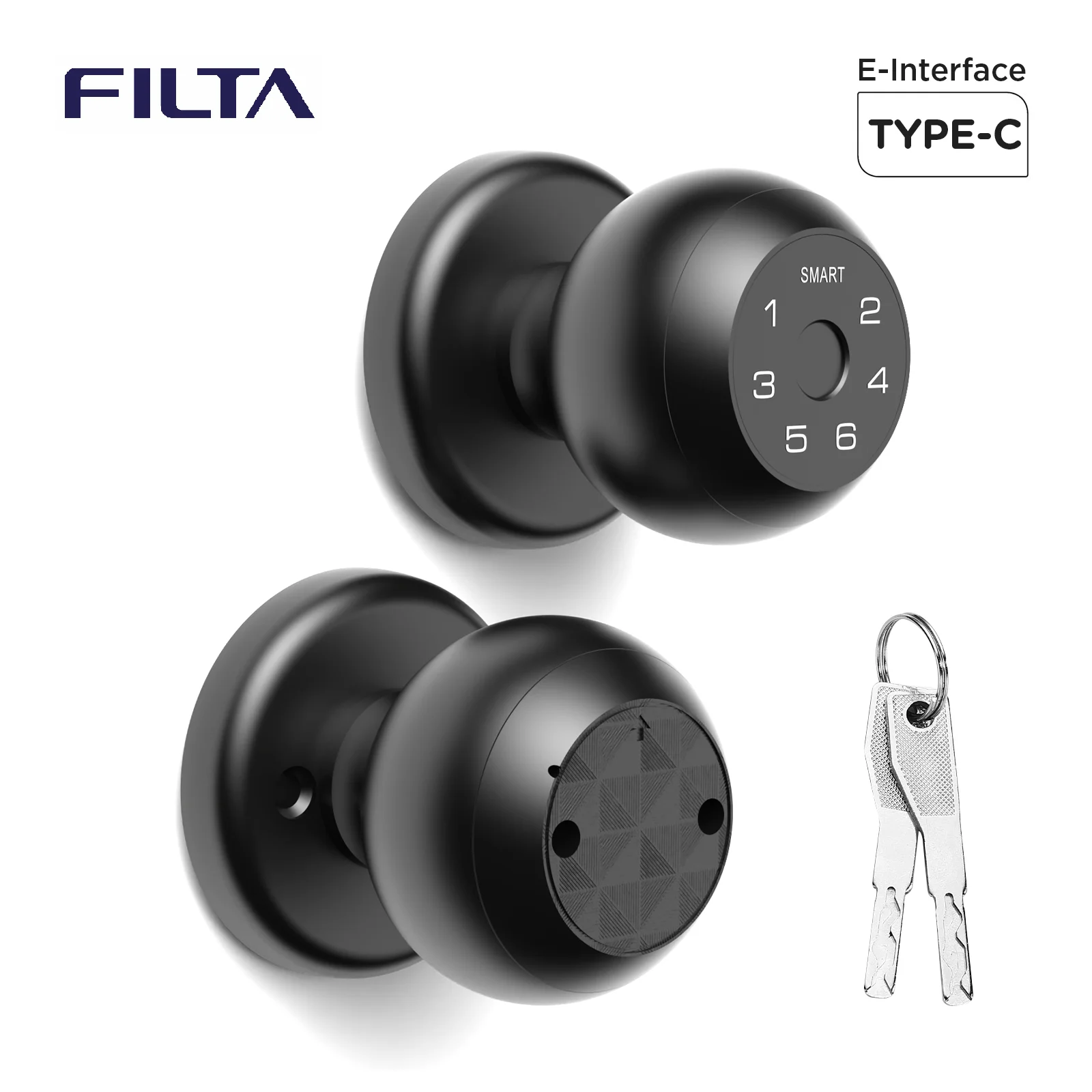 FILTA Smart Lock Keyless Entry Door Lock Fingerprint Passcode APP Control Electronic Keypad Deadbolt Lock Interior Door
FILTA Smart Lock Keyless Entry Door Lock Fingerprint Passcode APP Control Electronic Keypad Deadbolt Lock Interior Door