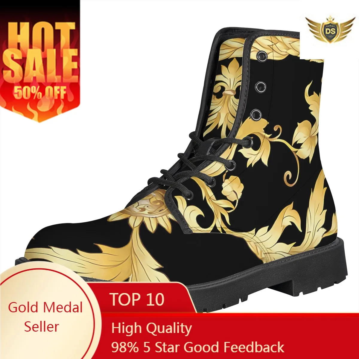 Autumn Winter New Couple Socks Shoes Black Baroque Floral Pattern Women Casual Large Size Short Boots
Autumn Winter New Couple Socks Shoes Black Baroque Floral Pattern Women Casual Large Size Short Boots