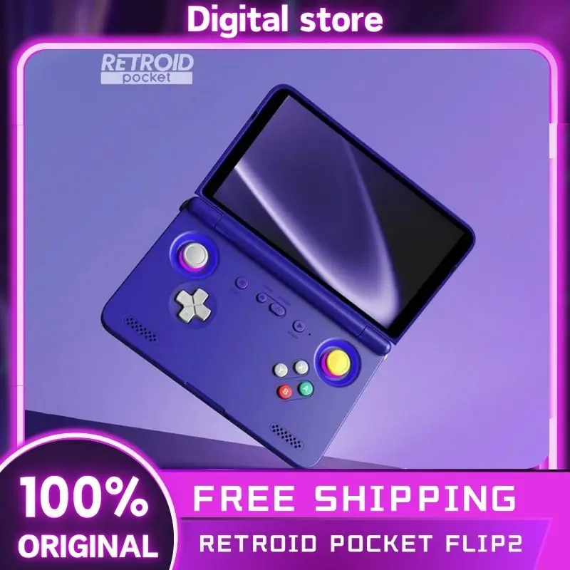 Retroid Pocket Flip2 Game Console 1080p AMOLED 500Nits 5.5" Screen Custom Folding Game Consoles 5000mAh Handheld Game Machine
Retroid Pocket Flip2 Game Console 1080p AMOLED 500Nits 5.5" Screen Custom Folding Game Consoles 5000mAh Handheld Game Machine