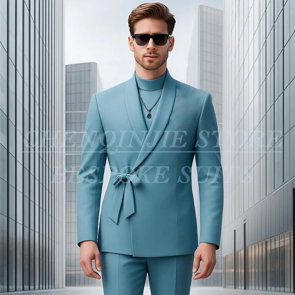 Элегантные мужские костюмы из 2 предметов: пиджак и брюки, с индивидуальным пошивом, с отложным воротником, облегающий крой, мужская одежда, свадебные наряды на заказ, костюм homme
Элегантные мужские костюмы из 2 предметов: пиджак и брюки, с индивидуальным пошивом, с отложным воротником, облегающий крой, мужская одежда, свадебные наряды на заказ, костюм homme