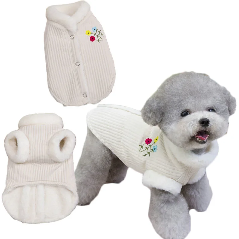 Warm Pet Winter Clothes Fur Collar Costume White Dog Clothing Short Sleeve Vest Jacket For Small Dogs Dachshund Puppy Coat XS-XL
Warm Pet Winter Clothes Fur Collar Costume White Dog Clothing Short Sleeve Vest Jacket For Small Dogs Dachshund Puppy Coat XS-XL