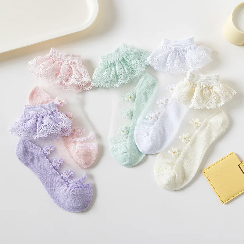 5/10Pairs Cotton Children Mesh Socks Soft Thin Summer Sock Kid Baby Lace Princess Sock Girl Breathable Flower Casual Cute Socken
5/10Pairs Cotton Children Mesh Socks Soft Thin Summer Sock Kid Baby Lace Princess Sock Girl Breathable Flower Casual Cute Socken
