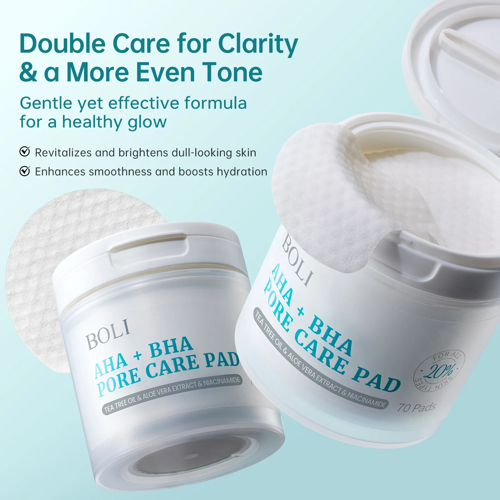 Pore Cleaner & Minimizer Blackhead Salicylic Acid Cotton Flakes 70Pads Gentle Exfoliator Facial Polish for Pores Help Tone Skin
Pore Cleaner & Minimizer Blackhead Salicylic Acid Cotton Flakes 70Pads Gentle Exfoliator Facial Polish for Pores Help Tone Skin