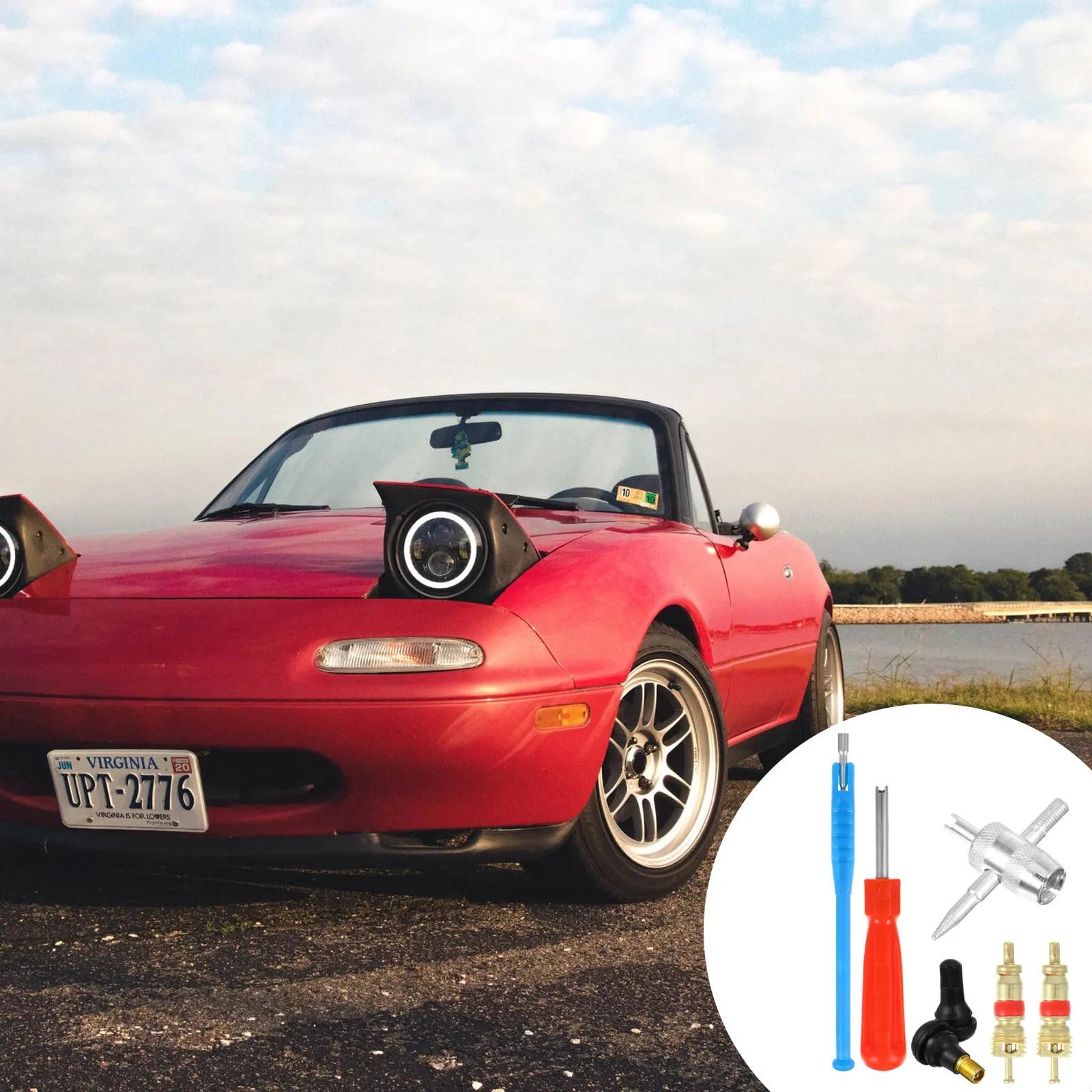 43Pcs Valves Stem Installer Tool Set Professional 4-in-1 Tire Valve Core Puller Remover Re- for Car Motorcycle Bike Repair
43Pcs Valves Stem Installer Tool Set Professional 4-in-1 Tire Valve Core Puller Remover Re- for Car Motorcycle Bike Repair