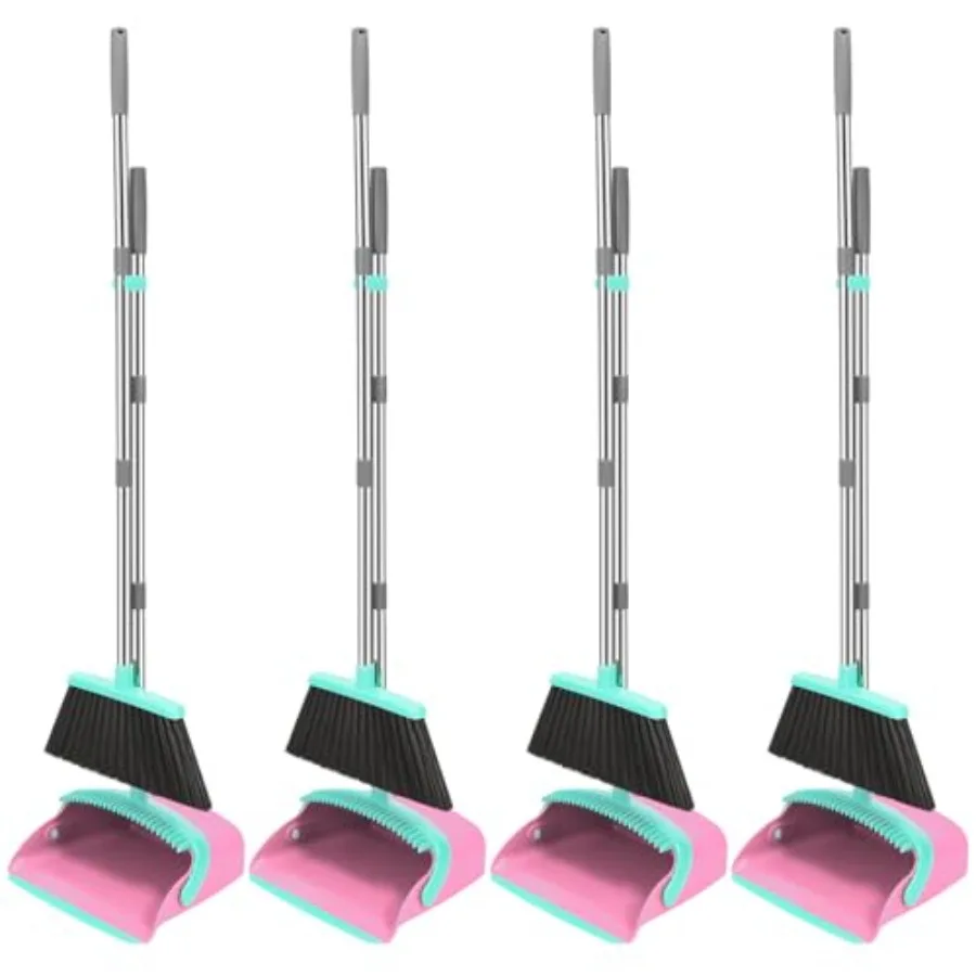 Broom and Dustpan Set 52-in Long Adjustable Handle Broom Dustpan Combo with Dustpan Teeth to Automatically Clean Hair Suitable
Broom and Dustpan Set 52-in Long Adjustable Handle Broom Dustpan Combo with Dustpan Teeth to Automatically Clean Hair Suitable