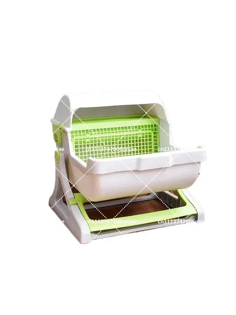 Large Semi-Enclosed Cat Litter Box, Splash-Proof Easy Clean, Tipping Bucket with Filter, Cat Toilet Supplies
Large Semi-Enclosed Cat Litter Box, Splash-Proof Easy Clean, Tipping Bucket with Filter, Cat Toilet Supplies