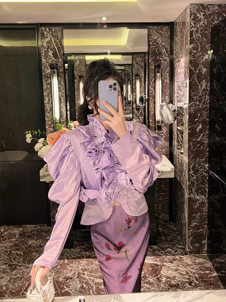 Elegant Spring Two-Piece Set Women's Fashion Wrap Skirt Shirt Chinese Style Long Sleeve Zipper Polyester BETTER LS
Elegant Spring Two-Piece Set Women's Fashion Wrap Skirt Shirt Chinese Style Long Sleeve Zipper Polyester BETTER LS
