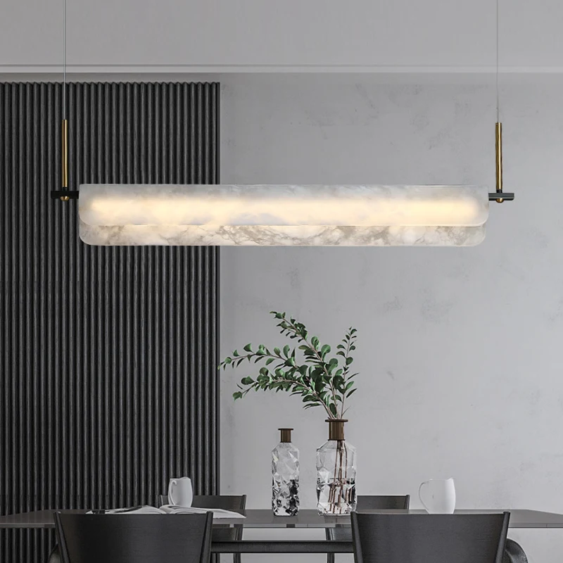 Nordic Postmodern Living Room Dining Room Marble Chandelier Minimalist Art Bedroom Study Foyer Brass Alabaster Pendant Light
Nordic Postmodern Living Room Dining Room Marble Chandelier Minimalist Art Bedroom Study Foyer Brass Alabaster Pendant Light