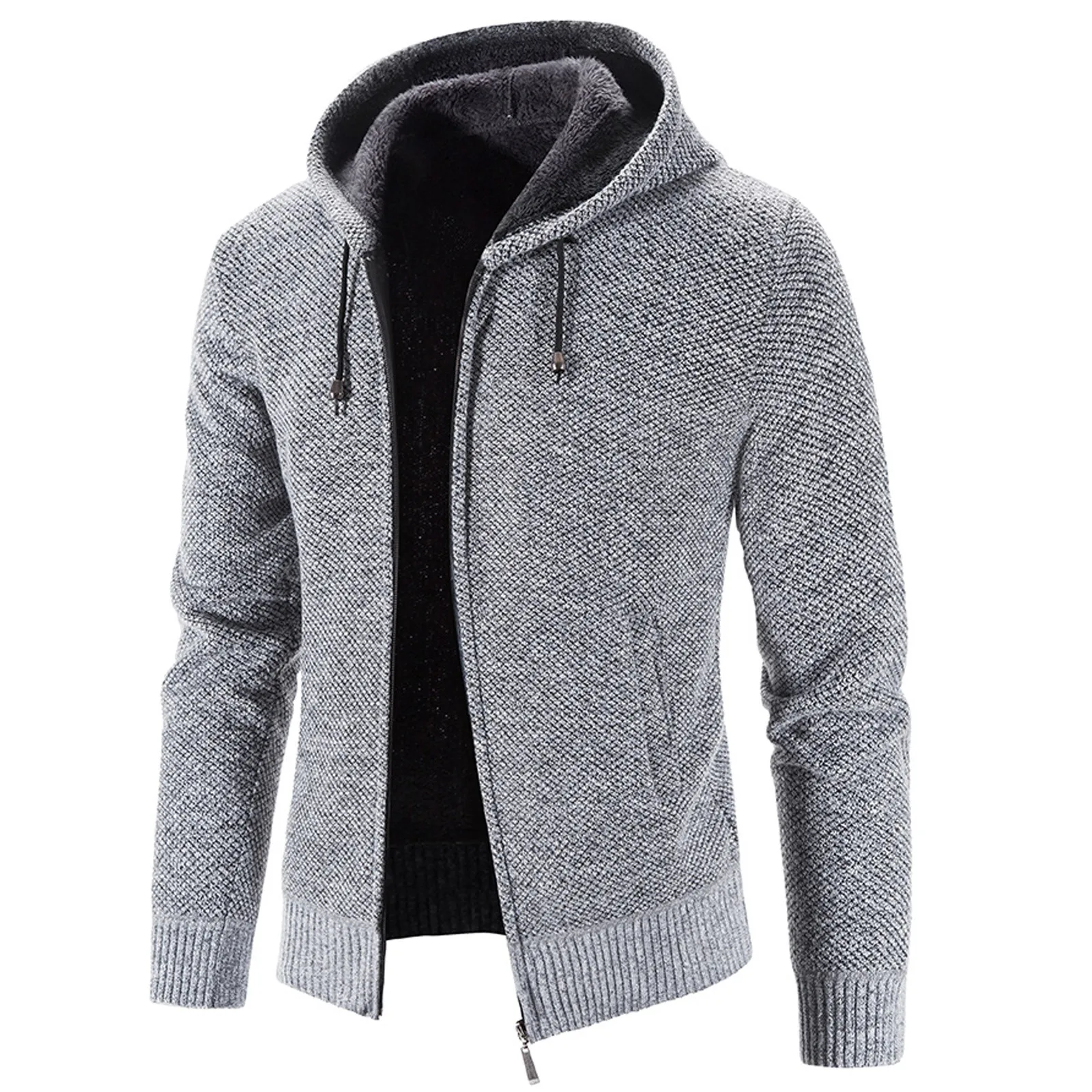 Velvet Thick Hooded Sweater Men'S Winter Solid Color Long-Sleeved Plus Jacket Warm Autumn Winter Zipper Cardigan Male Jumpers
Velvet Thick Hooded Sweater Men'S Winter Solid Color Long-Sleeved Plus Jacket Warm Autumn Winter Zipper Cardigan Male Jumpers