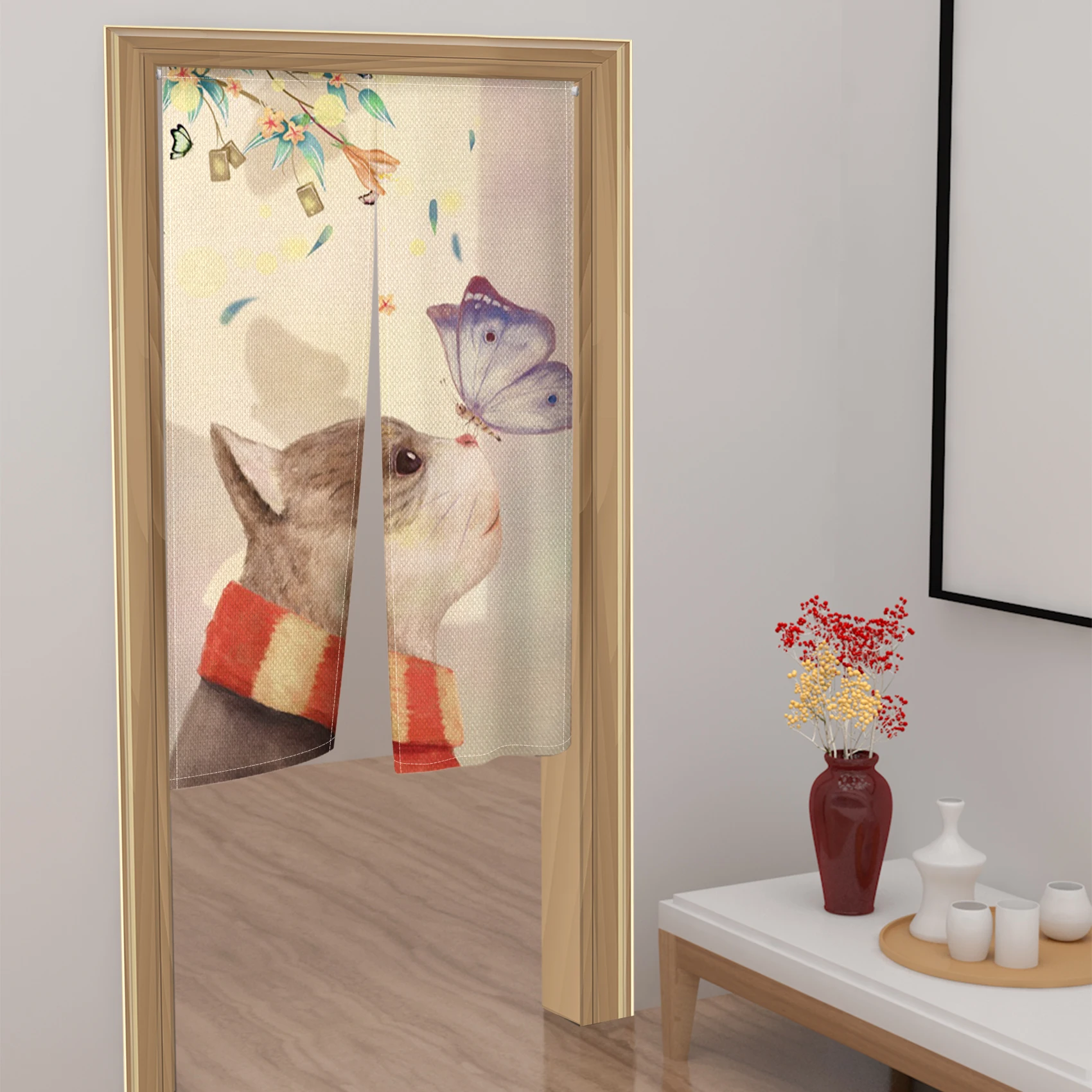 Японская дверная занавеска, милые забавные кошачьи шторы для гостиной, спальни, дверной проем, перегородка, кухонный вход, подвесной декор, полузанавески
Японская дверная занавеска, милые забавные кошачьи шторы для гостиной, спальни, дверной проем, перегородка, кухонный вход, подвесной декор, полузанавески