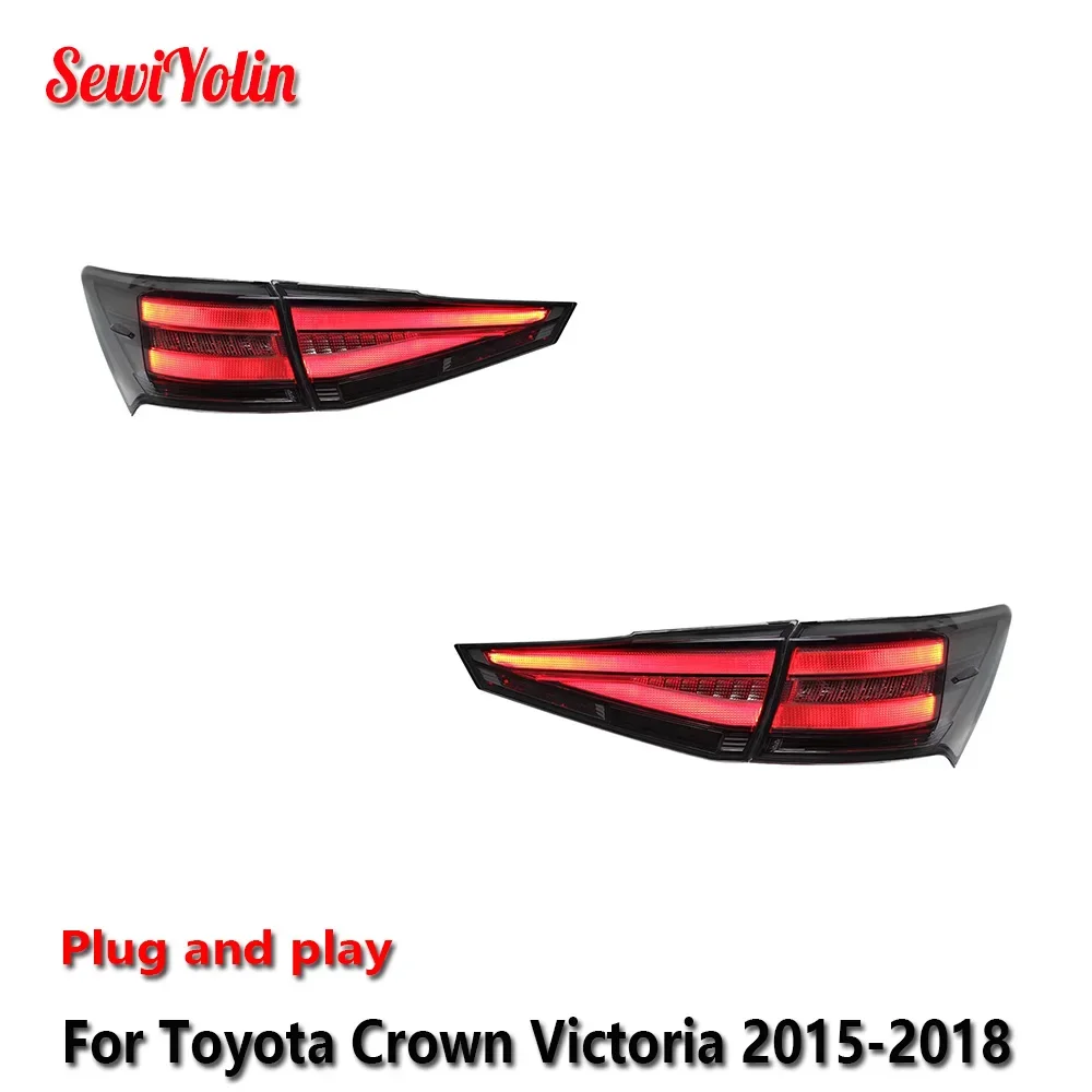 Car LED Tail Light Accessories For Toyota Crown Victoria 2015-2018 Auto Rear Fog DRL Brake Turn Signal Lamp Plug and Play
Car LED Tail Light Accessories For Toyota Crown Victoria 2015-2018 Auto Rear Fog DRL Brake Turn Signal Lamp Plug and Play