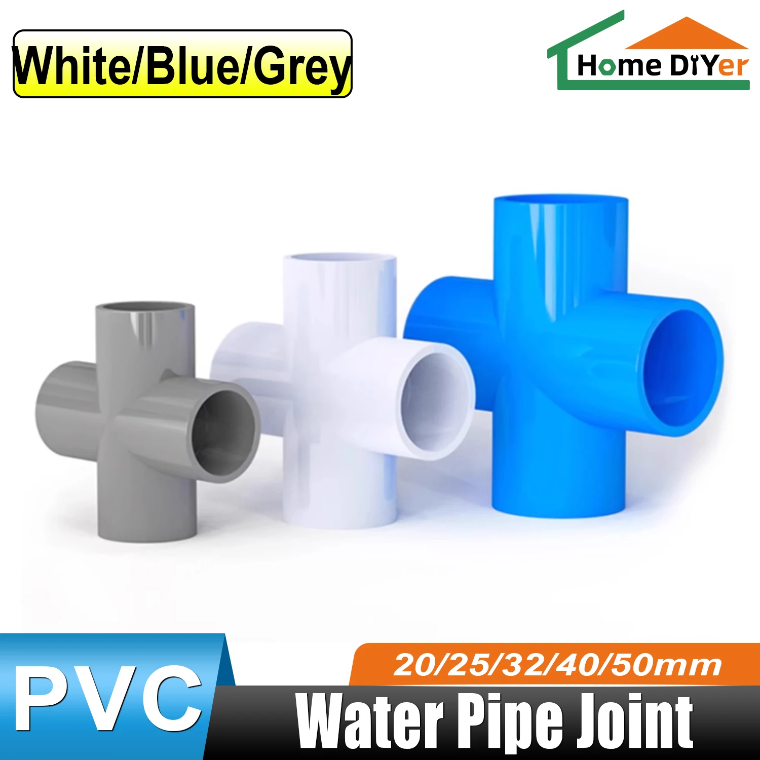 1pcs 20, 25 ~ 160mm Pvc Pipe Connector, Cross Connector, Four-Way Connector, Water Pipe Adapter, Fish Tank Drain Accessories
1pcs 20, 25 ~ 160mm Pvc Pipe Connector, Cross Connector, Four-Way Connector, Water Pipe Adapter, Fish Tank Drain Accessories