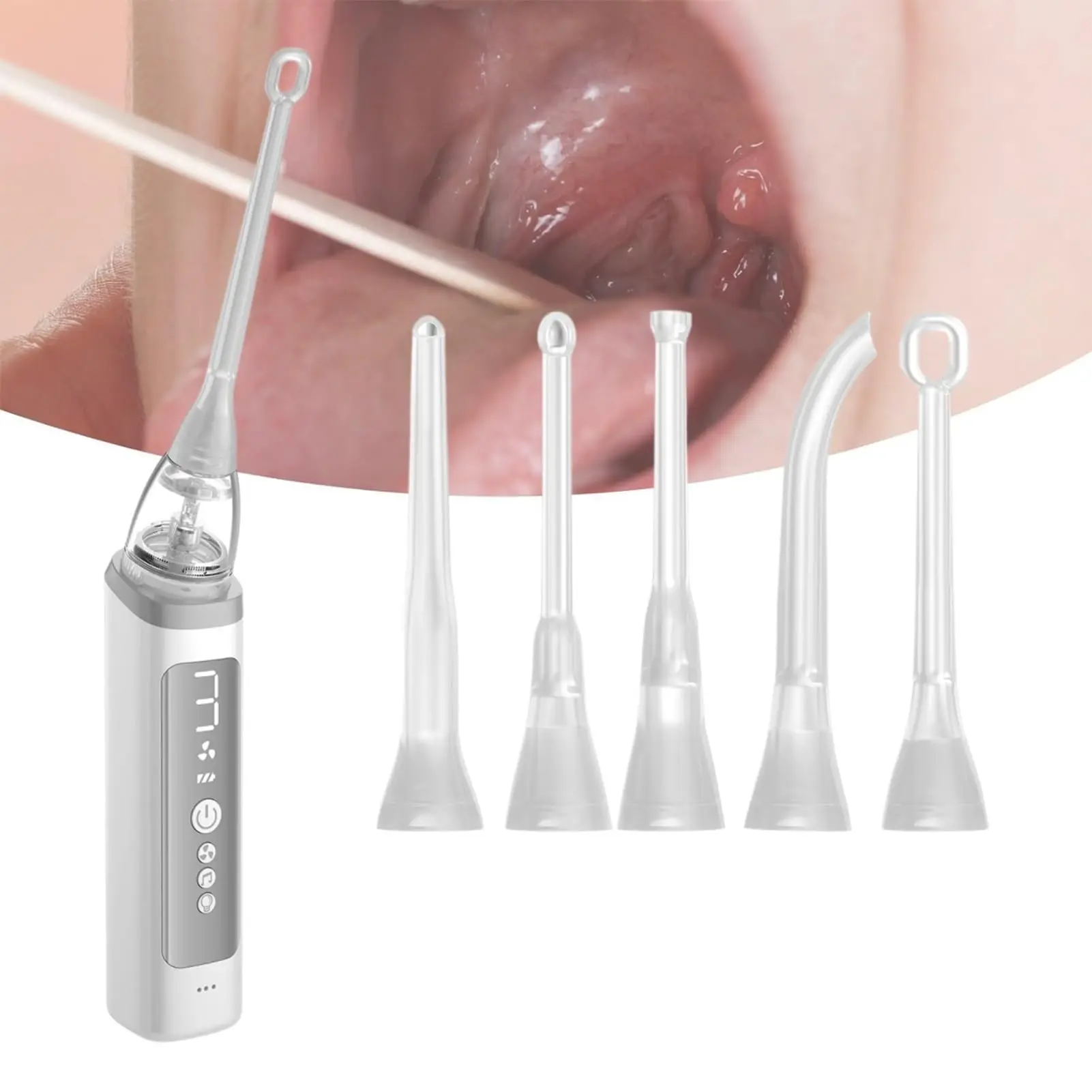 Vacuum Tonsil Stone Remover Tool Anti Bad Breath Oral Irrigator&Tongue Coating Scraper Tonsil Stone 65Kpa Remover Oral Irrigator
Vacuum Tonsil Stone Remover Tool Anti Bad Breath Oral Irrigator&Tongue Coating Scraper Tonsil Stone 65Kpa Remover Oral Irrigator