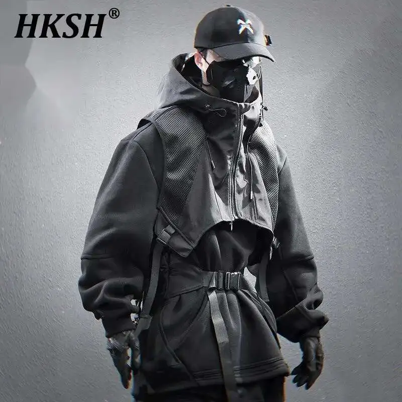 HKSH Heavy Spring New Men Dark Vest Hoodies Two-Piece Set Women's Chic Dark Loose Casual Trendy Sweatshirt Tank Tops Sets HK3957
HKSH Heavy Spring New Men Dark Vest Hoodies Two-Piece Set Women's Chic Dark Loose Casual Trendy Sweatshirt Tank Tops Sets HK3957