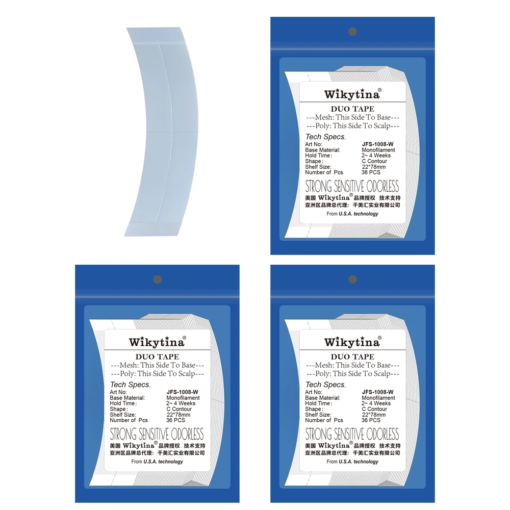 Ultra Hold White Hair System Tape Double Side Adhesive for Lace Wig/Toupee/Hair Pieces 36pcs Professional Wig Tape
Ultra Hold White Hair System Tape Double Side Adhesive for Lace Wig/Toupee/Hair Pieces 36pcs Professional Wig Tape