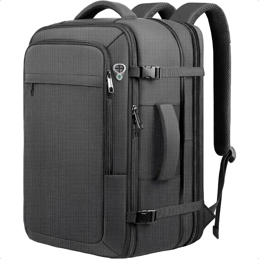 Carry on Backpack 50L Expanable Travel backpack TSA Airplane Appd Daypack Weekender Bag Fits 17 Inch Laptop Travel Gifts for Me 
Carry on Backpack 50L Expanable Travel backpack TSA Airplane Appd Daypack Weekender Bag Fits 17 Inch Laptop Travel Gifts for Me