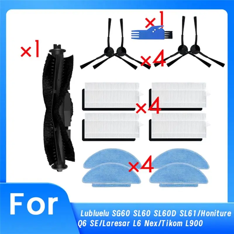 AB11-14 Pcs For Laresar L6 Nex Sweeping Robot Cleaner Parts Replacement Main Side Brush Mop Filter Set
AB11-14 Pcs For Laresar L6 Nex Sweeping Robot Cleaner Parts Replacement Main Side Brush Mop Filter Set