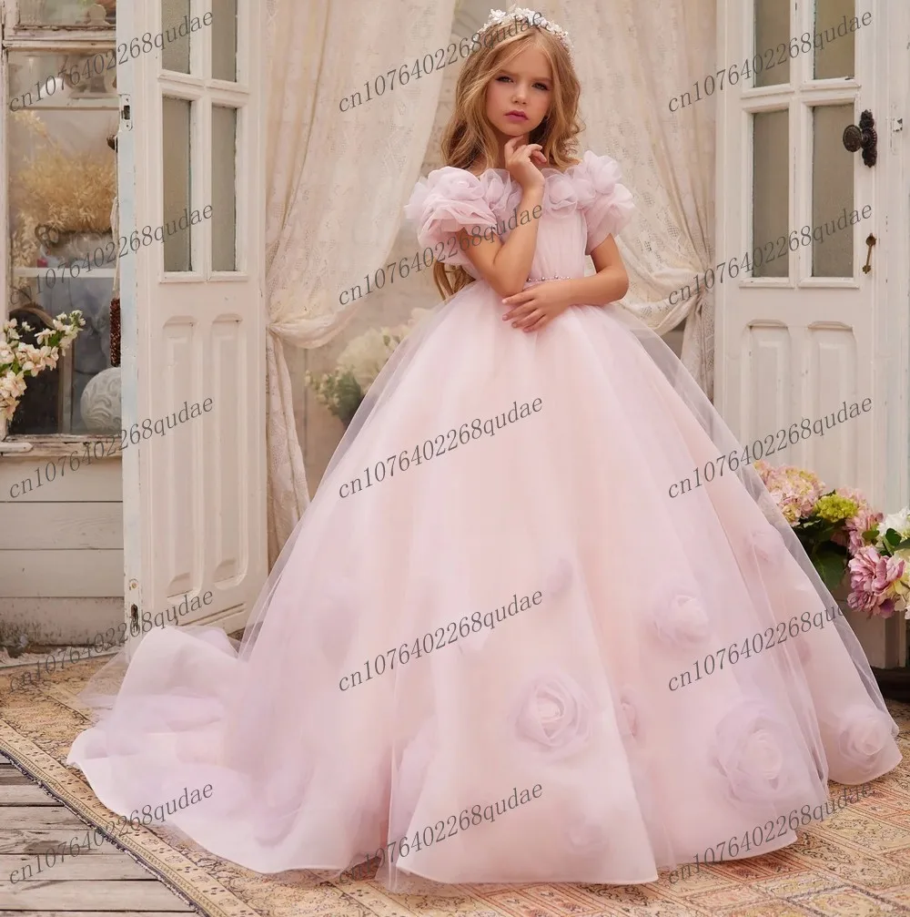 New Beautiful Pink Tulle Sleeveless Flower Girl Dresses Princess Dress First Communion Dress Toddler Baby Gown Custom Made
New Beautiful Pink Tulle Sleeveless Flower Girl Dresses Princess Dress First Communion Dress Toddler Baby Gown Custom Made