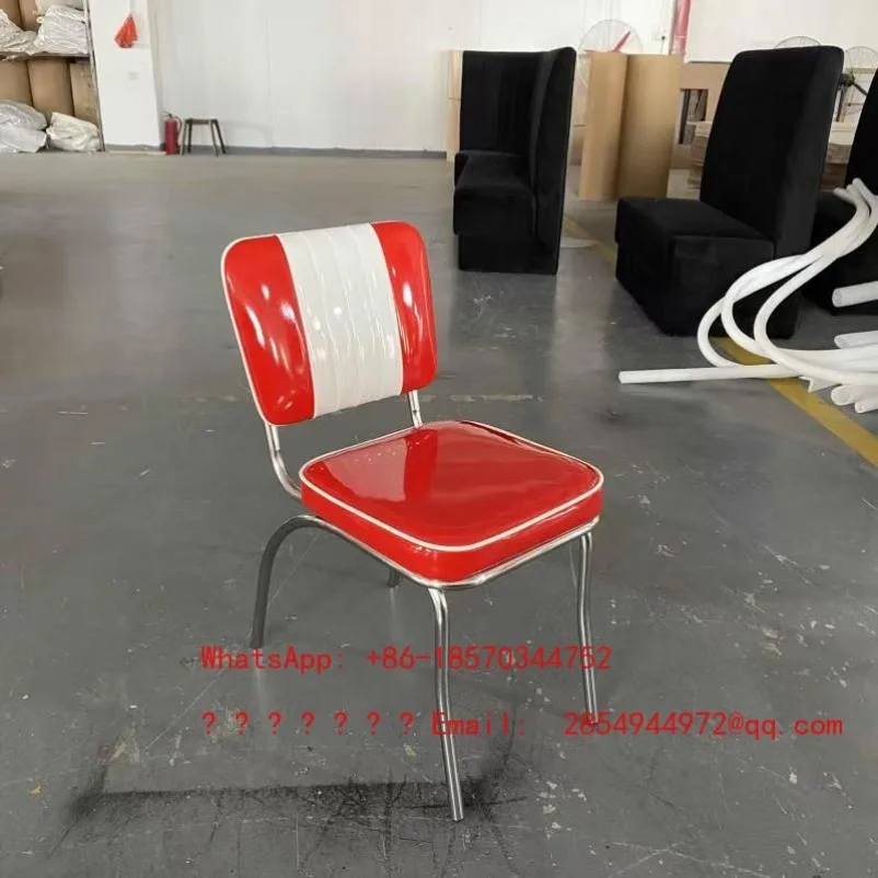 American Fast Food Retro Restaurant Dining Chairs, Red
American Fast Food Retro Restaurant Dining Chairs, Red
