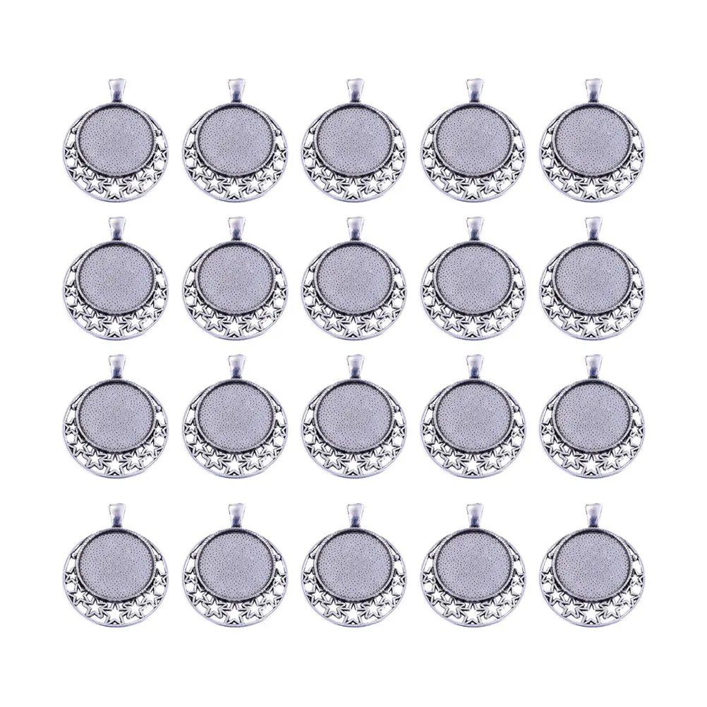 100pcs 25Mm Time Gemstone Pendant Alloy Round Tray Charms For Diy Jewelry Making Accessories Ancient Silver Pendant Hanging
100pcs 25Mm Time Gemstone Pendant Alloy Round Tray Charms For Diy Jewelry Making Accessories Ancient Silver Pendant Hanging