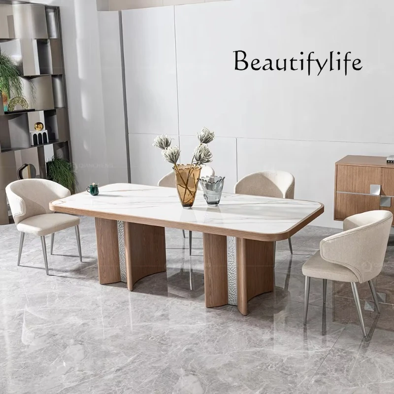 Deluxe Wooden Dining Table Set 12 Seats Wooden Interior Furniture Marble Stainless Steel Dining Table and Chairs
Deluxe Wooden Dining Table Set 12 Seats Wooden Interior Furniture Marble Stainless Steel Dining Table and Chairs