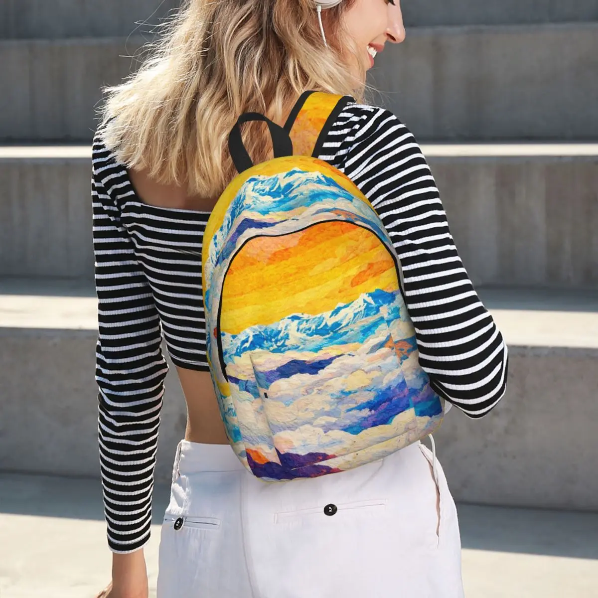 Cloudy Mountain View Backpack Hot Sale Daypack Large Capacity Kids BookBag School Bag Shoulder Bags for Men Women
Cloudy Mountain View Backpack Hot Sale Daypack Large Capacity Kids BookBag School Bag Shoulder Bags for Men Women