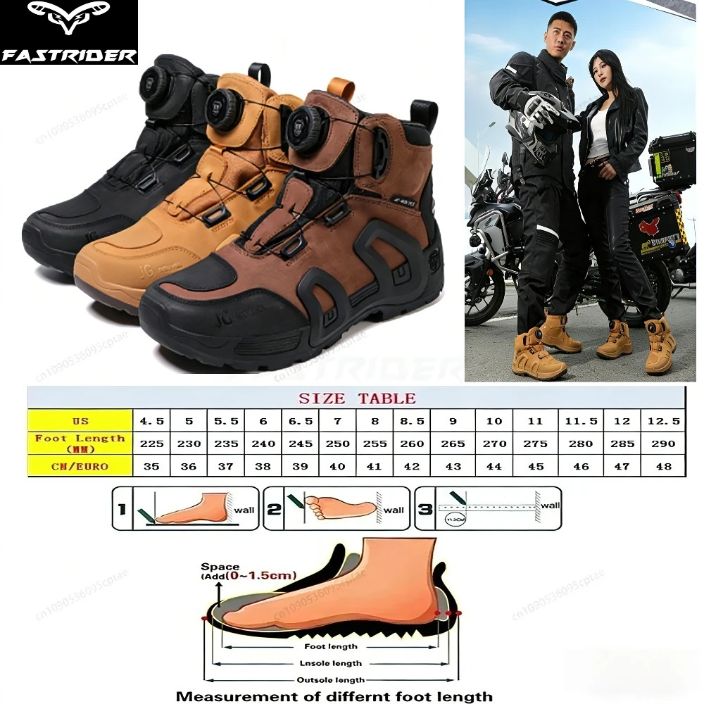 Motorcycle riding boots Men's motorcycle riding shoes Women's anti-drop, non-slip and wear-resistant four-season shoes
Motorcycle riding boots Men's motorcycle riding shoes Women's anti-drop, non-slip and wear-resistant four-season shoes