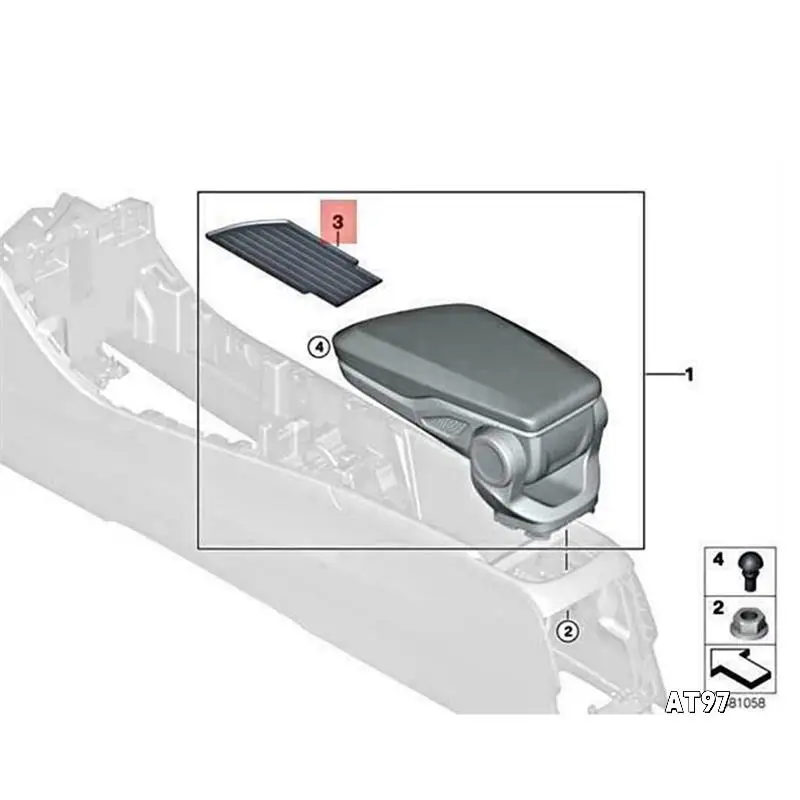 Car Central Control Armrest Box Rubber Pad 51169387378 For BMW X1 F48 F49 2016+ X1 F3917-23 F45 F46 Storage Box Pad
Car Central Control Armrest Box Rubber Pad 51169387378 For BMW X1 F48 F49 2016+ X1 F3917-23 F45 F46 Storage Box Pad