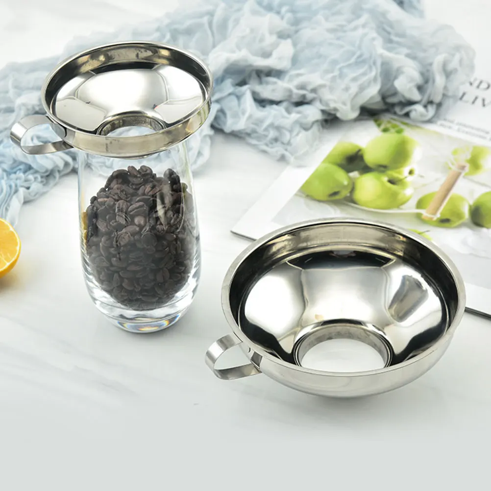Stainless Steel Canning Funnel Wide Mouth for Oil Juice Beans Salt Powder Soy Sauce Liquor Funnels Easy Storage
Stainless Steel Canning Funnel Wide Mouth for Oil Juice Beans Salt Powder Soy Sauce Liquor Funnels Easy Storage
