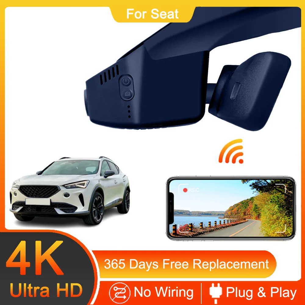 For Cupra Formentor 2022 2021 Front and Rear 4K Dash Cam for Car Camera Recorder Dashcam WIFI Car Dvr Recording Devices
For Cupra Formentor 2022 2021 Front and Rear 4K Dash Cam for Car Camera Recorder Dashcam WIFI Car Dvr Recording Devices